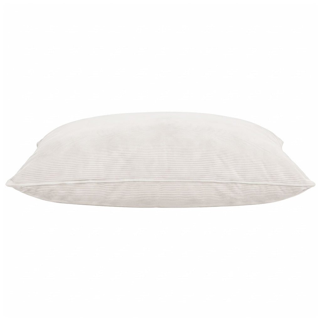 3-in-1 Corduroy Bean Bag Cover – Beige, No Filling