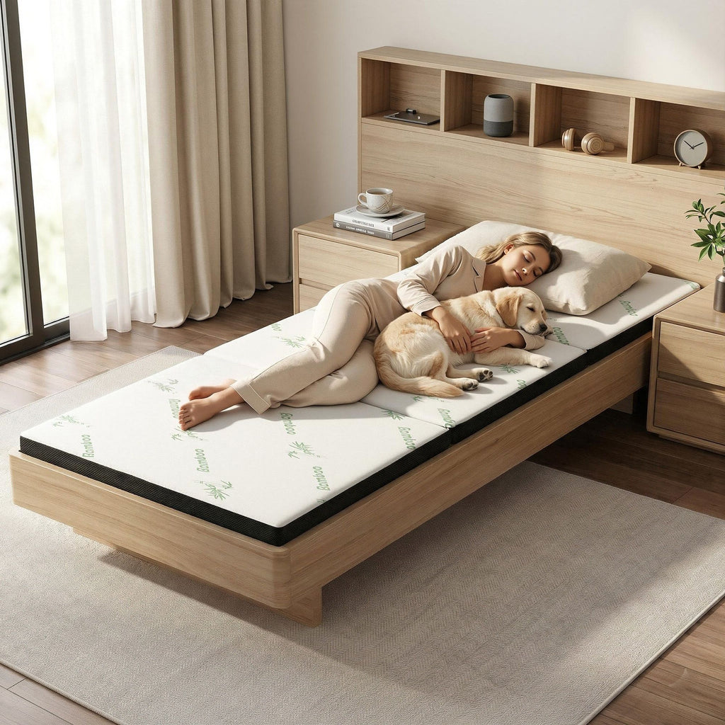 Tri-Fold Foam Mattress – Single, 5 cm