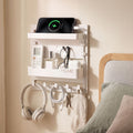 Bedside Wall Shelf – Self-Adhesive, White