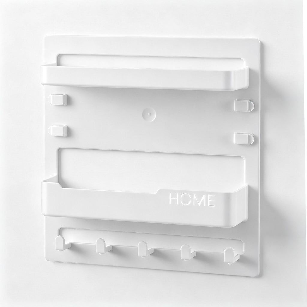 Bedside Wall Shelf – Self-Adhesive, White