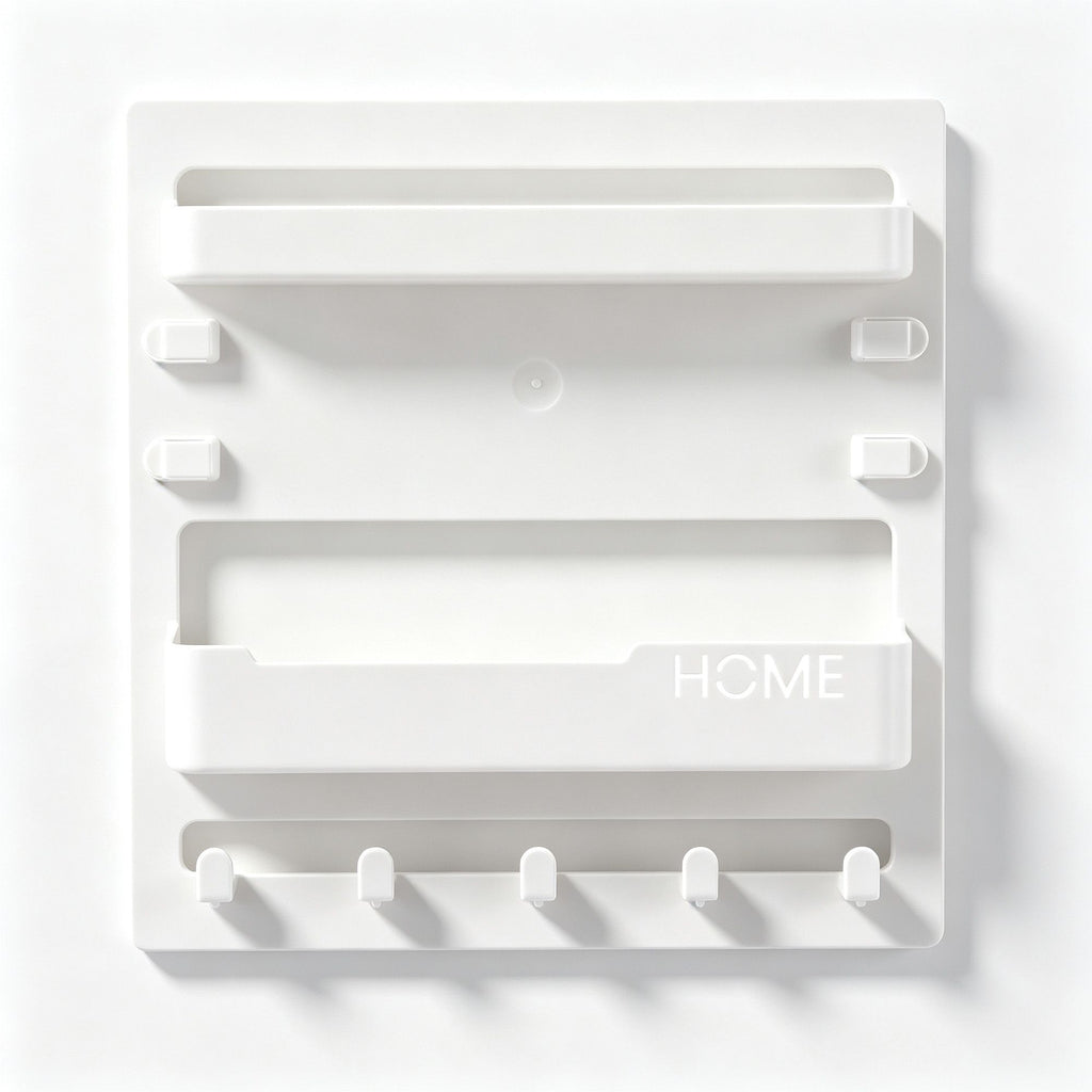 Bedside Wall Shelf – Self-Adhesive, White