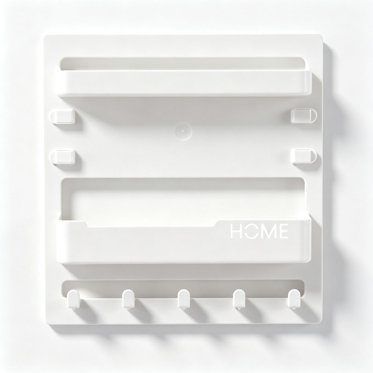 Bedside Wall Shelf – Self-Adhesive, White