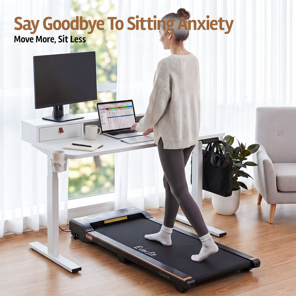 Electric Standing Desk – 120 cm, White