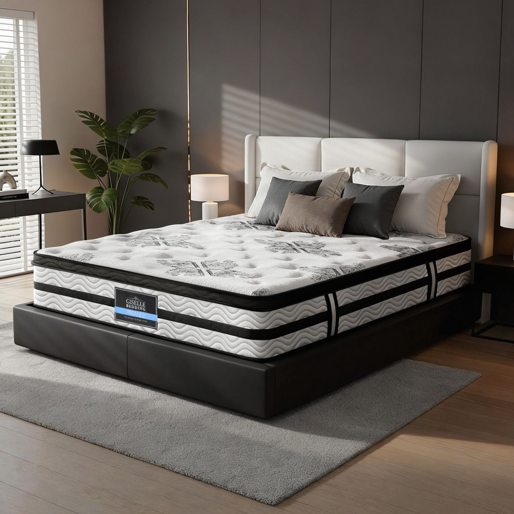 Giselle Bedding 34cm Mattress Euro Top Pocket Spring Double