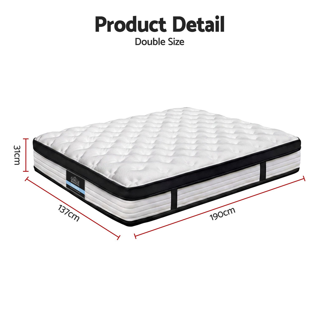 Giselle Bedding 31cm Mattress Euro Top Double