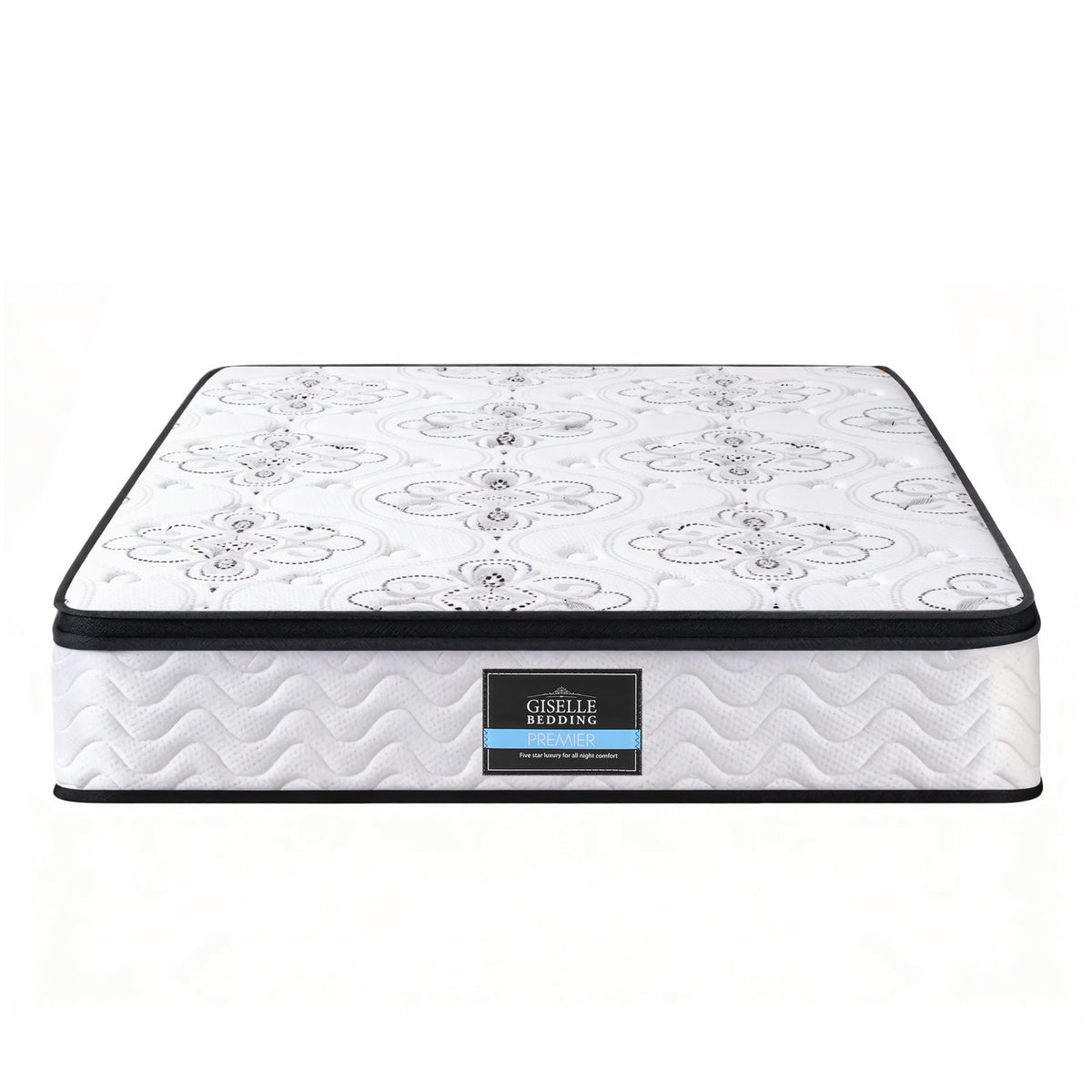 Giselle Bedding Double Mattress 30cm Pocket Spring Euro Top Medium Firm Foam