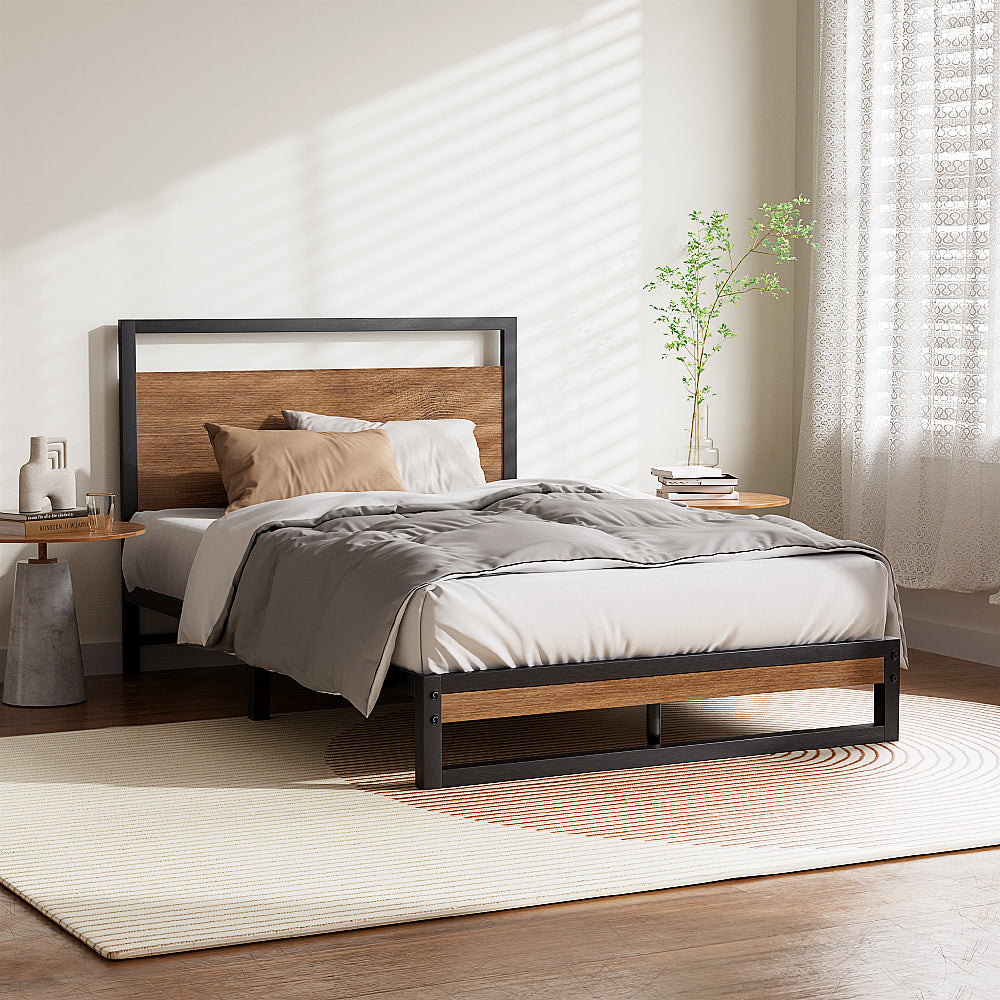 Artiss DANE Metal Bed Frame - King Single