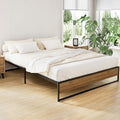 Artiss OSLO Metal Bed Frame - Black - Queen
