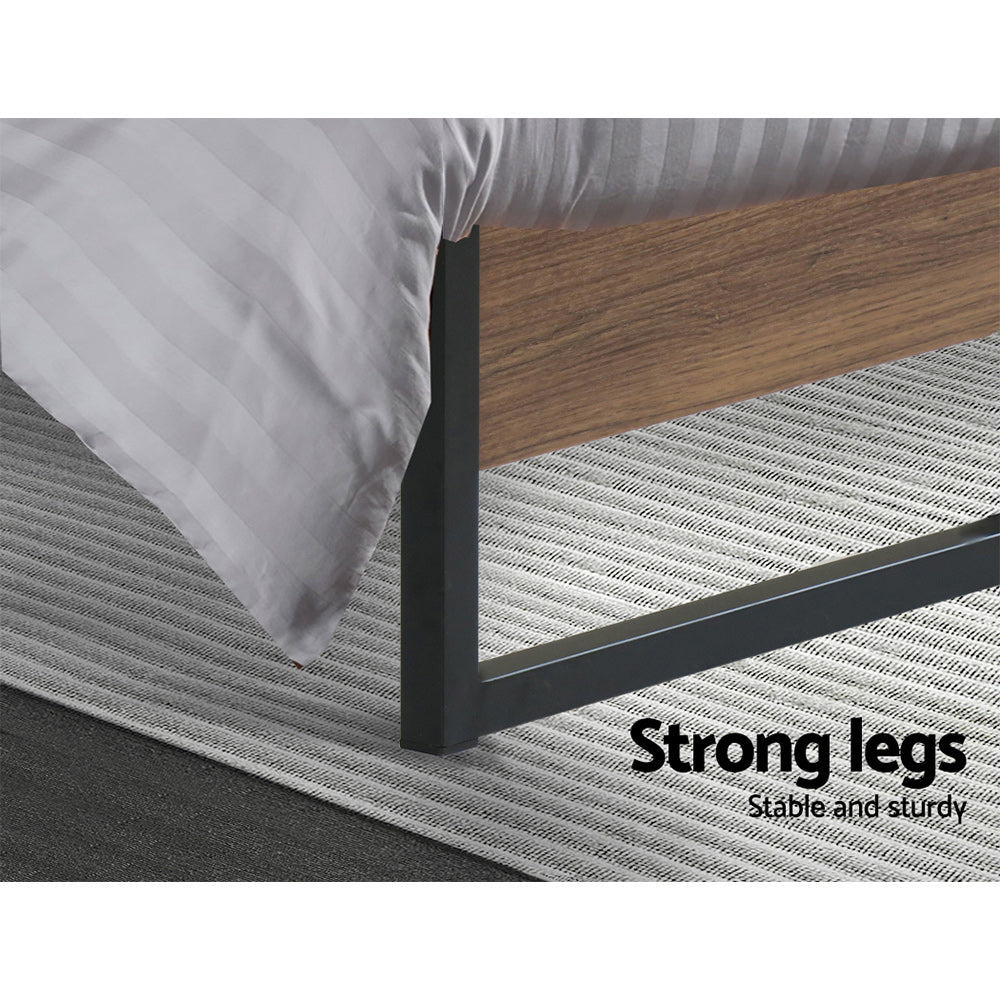 Artiss OSLO Metal Bed Frame - Black