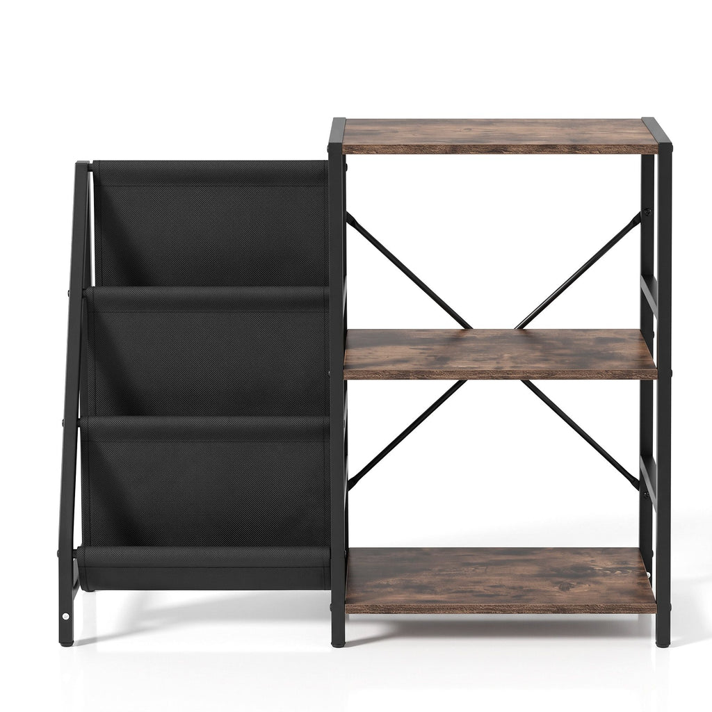 Record Player Stand with Vinyl Storage – 3 Tiers