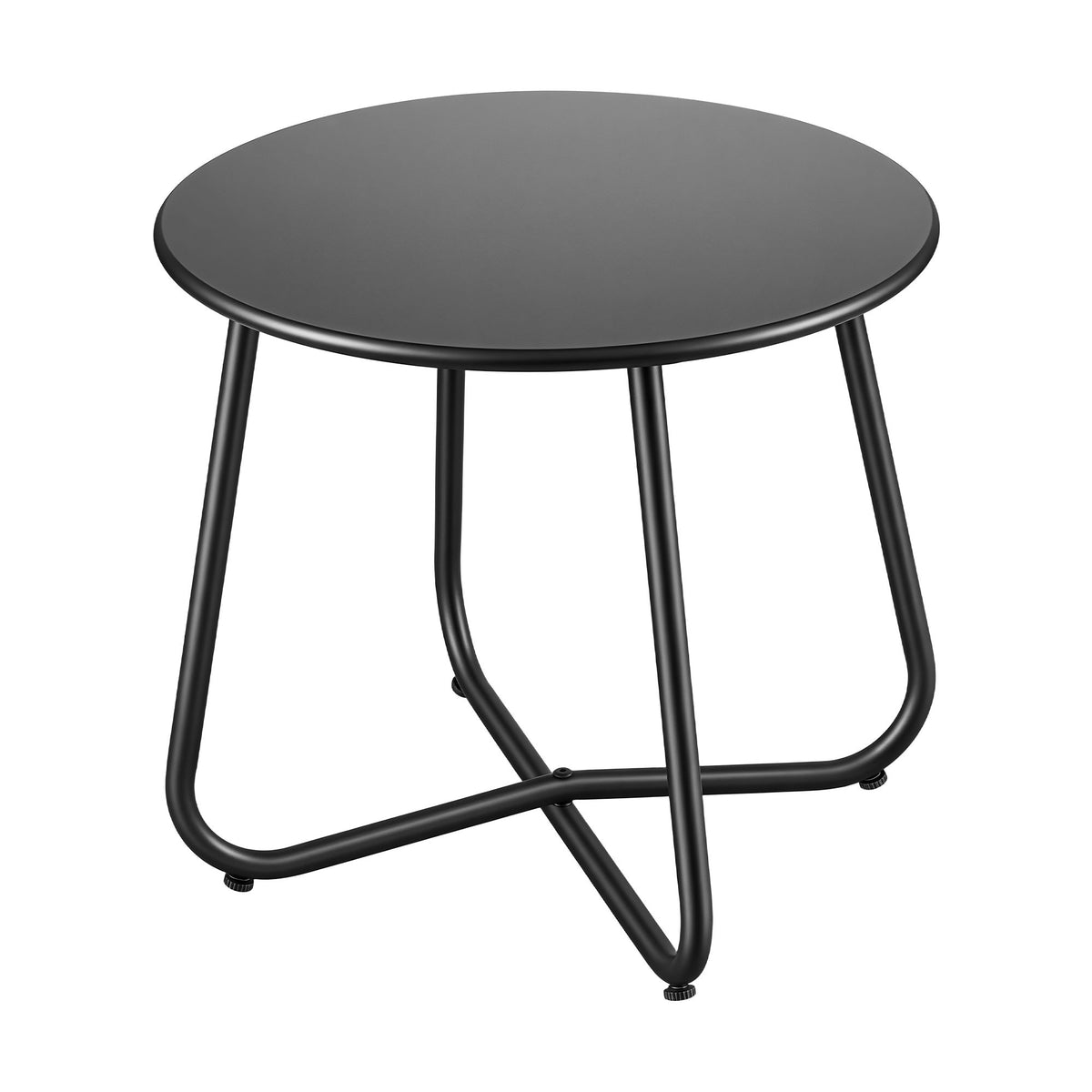 Outdoor Side Table – Round, Black