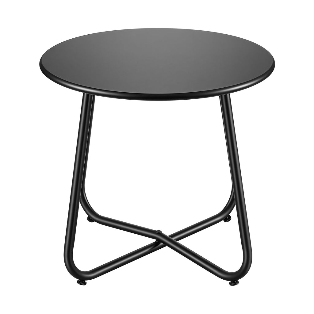 Outdoor Side Table – Round, Black