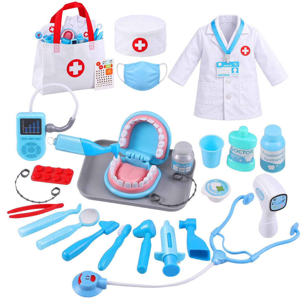 Kids Doctor & Dentist Play Set (30 Pieces)