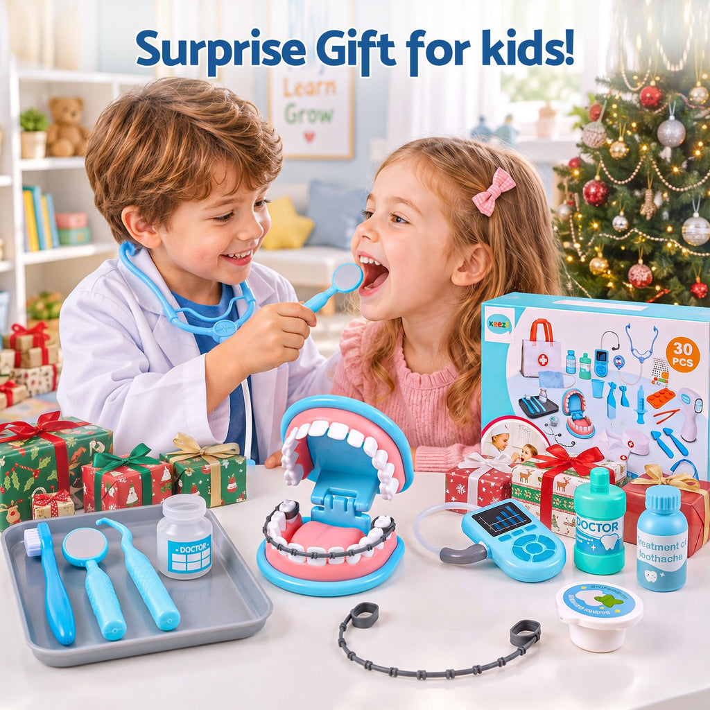 Kids Doctor & Dentist Play Set (30 Pieces)