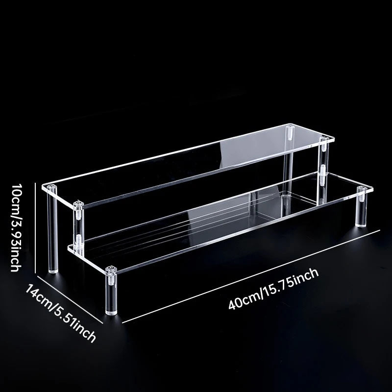 40 cm wide 2-tier stand dimensions: 40 × 14 × 10 cm