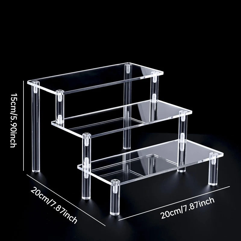 20 cm wide 3-tier stand dimensions: 20 × 20 × 15 cm