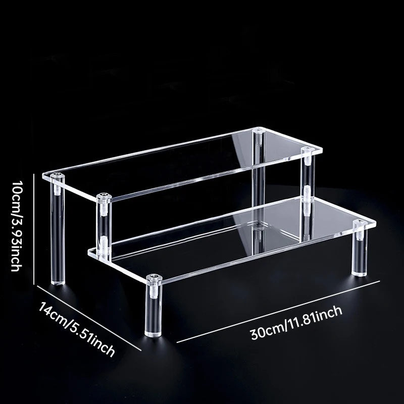 30 cm wide 2-tier stand dimensions: 30 × 14 × 10 cm