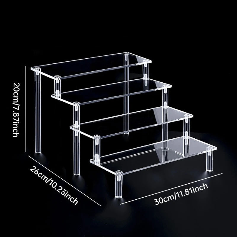 30 cm wide 4-tier stand dimensions: 30 × 26 × 20 cm