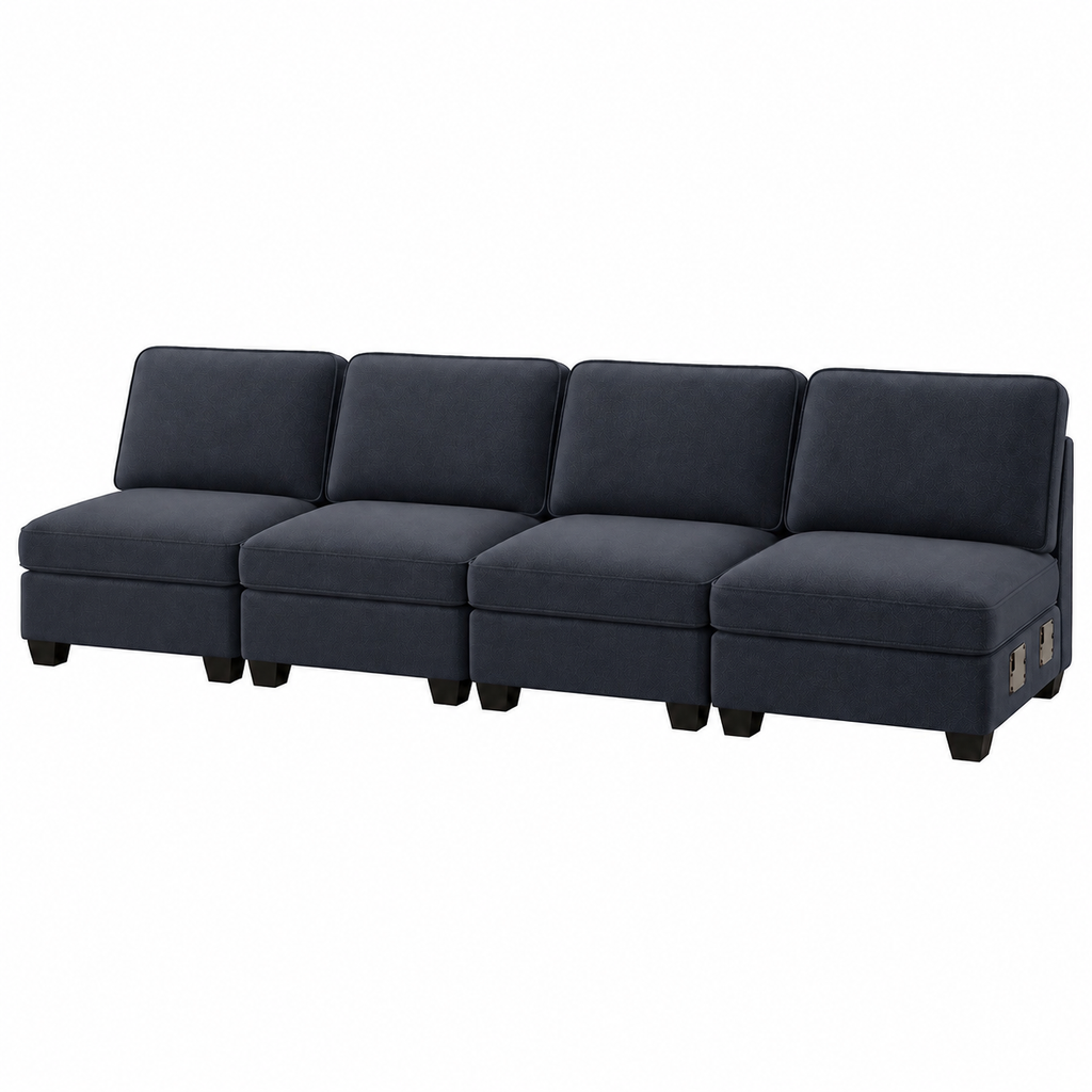 Modular Sofa – 4-Seater, Dark Grey