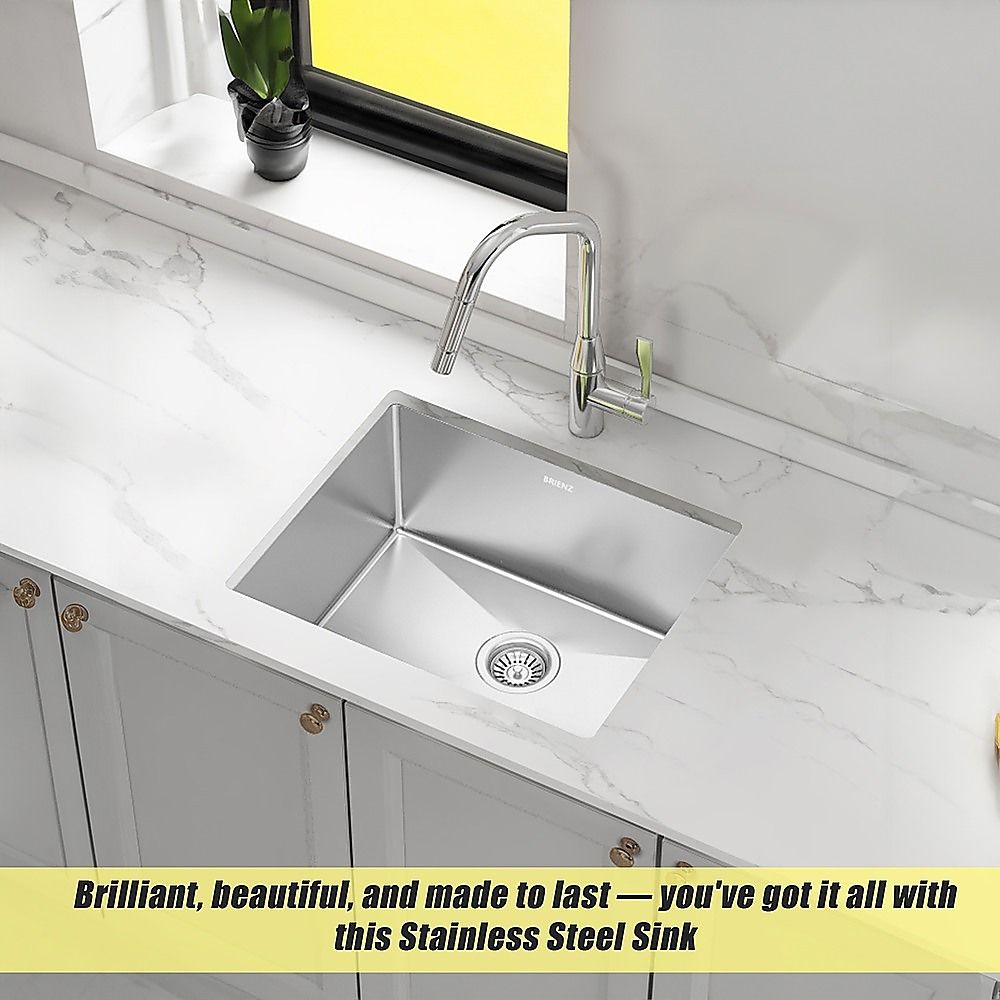 Kitchen & Laundry Sink – Stainless Steel, 600 × 450 mm