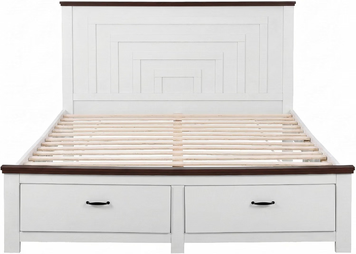 Bed Frame with 2 Bedside Tables – Double, Wood